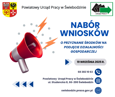 Zdjęcie artykułu Nabór wniosków o przyznanie środków na podjęcie działalności gospodarczej