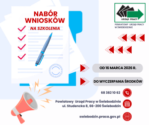 Obrazek dla: Nabór wniosków na szkolenia